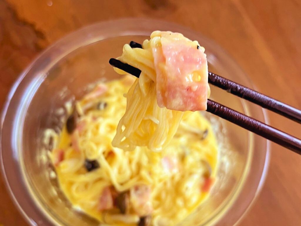 電子レンジを活用した「カルボナーラ」の作り方の写真 6