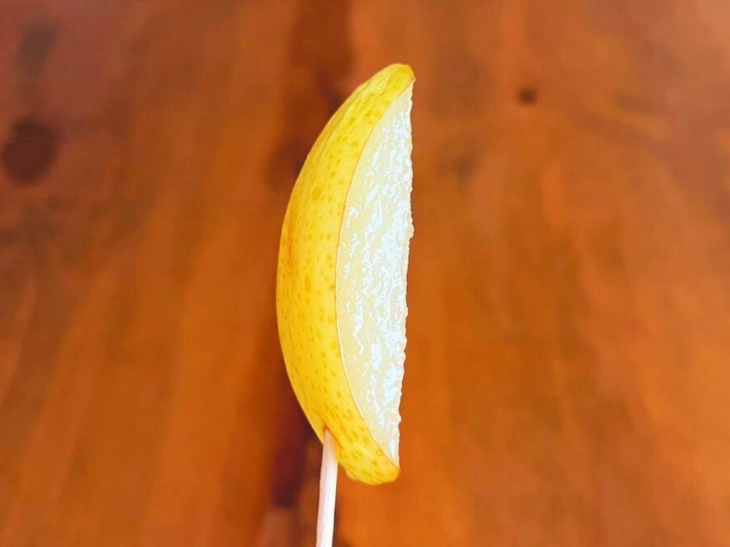 梨を無駄なく楽しむ切り方と「梨アイス」の写真 11