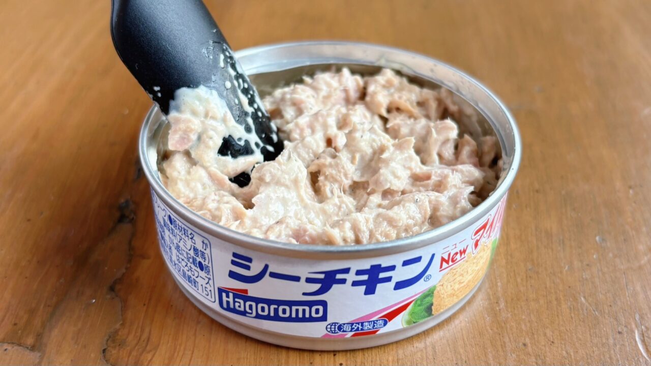 ツナ缶の中で混ぜたツナマヨ