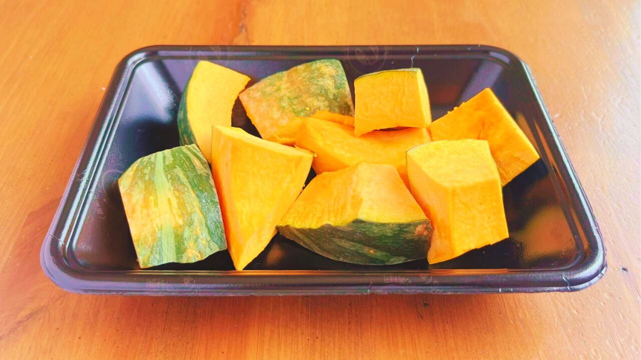 かぼちゃ、豚ひき肉、調味料