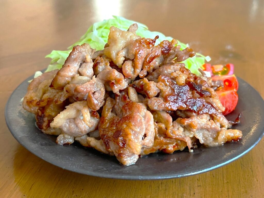 豚こま切れ肉の漬け込み焼肉